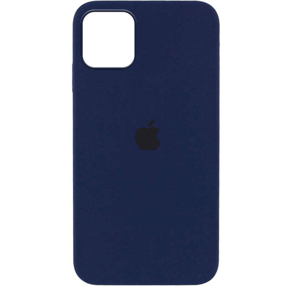 Silicone Case Full Protective (AA) для iPhone 12 / 12 Pro (Deep navy)-0